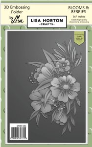 Lisa Horton - 3D Embossing Folder & Die - Blooms And Berries