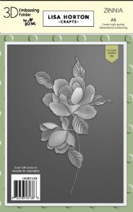 Lisa Horton - 3D Embossing Folder & Die - Zinnia