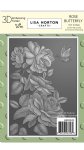 Lisa Horton - 3D Embossing Folder - Rose Butterfly