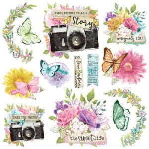 Simple Stories - Chipboard Clusters - Simple Vintage Life in Bloom