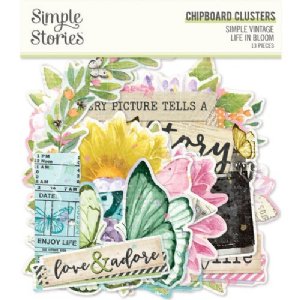 Simple Stories - Chipboard Clusters - Simple Vintage Life in Bloom