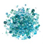 Buttons Galore - Sequin Mixes  - Aqua Dreams