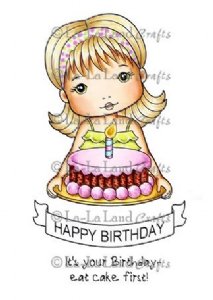 La-La Land - Cling Stamp - Birthday Cake Molli