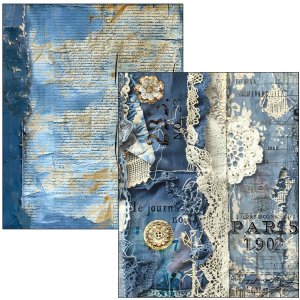 Ciao Bella - Mixed Media Book - Urban Blue Denim 