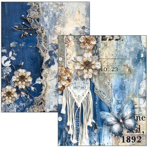 Ciao Bella - Mixed Media Book - Urban Blue Denim 