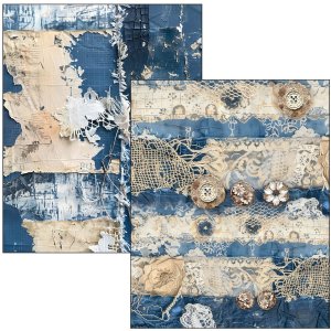 Ciao Bella - Mixed Media Book - Urban Blue Denim 