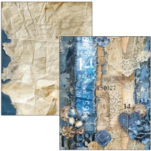 Ciao Bella - Mixed Media Book - Urban Blue Denim 