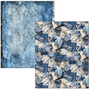 Ciao Bella - Mixed Media Book - Urban Blue Denim 