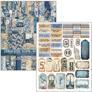 Ciao Bella - Mixed Media Book - Urban Blue Denim 