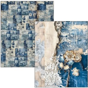 Ciao Bella - Mixed Media Book - Urban Blue Denim 