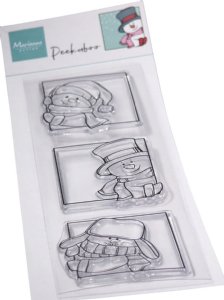 Marianne Design - Clear Stamp - Peek-A-Boo Snowmen