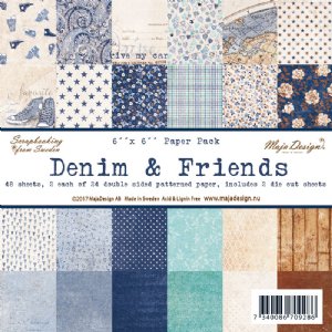 Maja Design - 6X6 Paper Pack - Denim & Friends