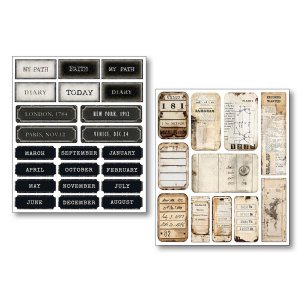 Ciao Bella - Mixed Media Sticker Set - Little Words