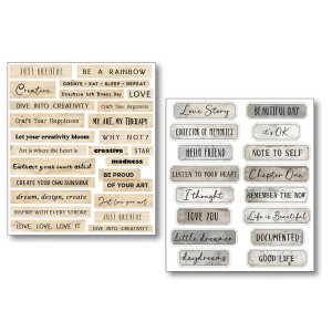 Ciao Bella - Mixed Media Sticker Set - Little Words