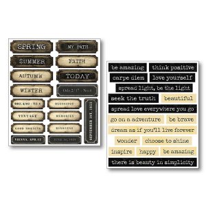 Ciao Bella - Mixed Media Sticker Set - Little Words
