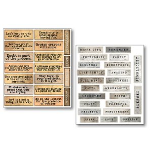 Ciao Bella - Mixed Media Sticker Set - Little Words
