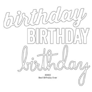 Memory Box - Die -  Best Birthday Ever