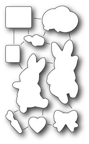 Memory Box - Die - Birthday Bunnies