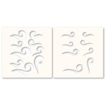 Memory Box - Stencil Set - Curling Waves (2pc)