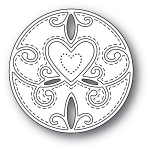 Memory Box - Dies - Scroll Heart Circle