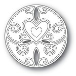 Memory Box - Dies - Scroll Heart Circle