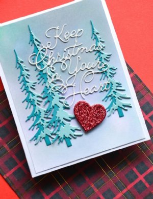 Memory Box - Die - Keep Christmas Curled Script