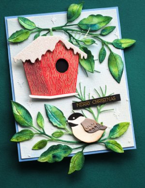 Memory Box - Die - Nestled Chickadee Duo