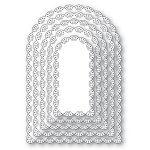 Memory Box - Die - Fan Stitch Scalloped Arch Frames