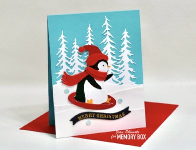 Memory Box - Die - Sledding Penguin
