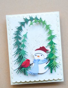 Memory Box - Die - Snowman and Birdie Friend