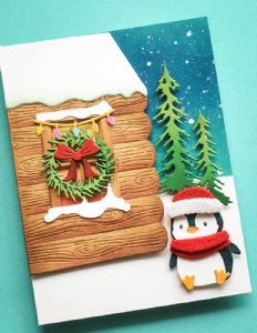 Memory Box - Die - Log Cabin Scene