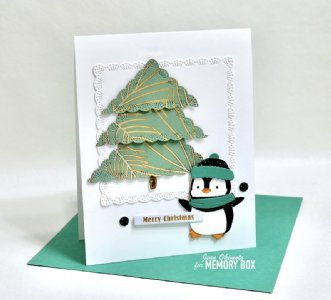 Memory Box - Die - Snuggled Penguin