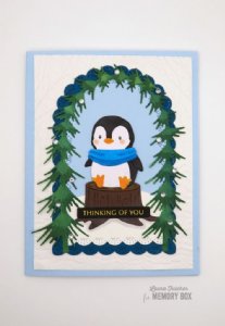 Memory Box - Die - Snuggled Penguin