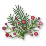 Memory Box - Die - Pine and Berries Sprigs