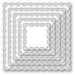 Memory Box - Die - Fan Stitch Scalloped Square Frames