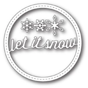 Memory Box - Die - Stitched Let It Snow Circle Frame