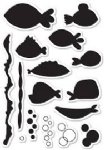 Memory Box - Clear Stamp - Fish Tale Shadows