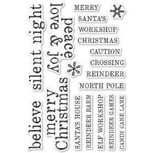 Memory Box - Clear Stamps - Christmas Tiles