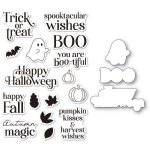 Memory Box - Clear Stamp & Die Set - Pumpkin Kisses