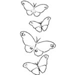 Memory Box - Cling Stamp - Butterfly Trail