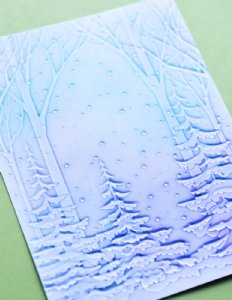 Memory Box - 3D Embossing Folder - Snowy Forest