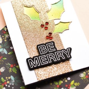 Memory Box - 6X6 Glitter Paper Pad - Festive