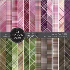 Memory Box - 6X6 Paper Pack - Magnolia Plaid