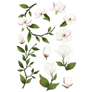 Memory Box - Rub-on - Magnolia