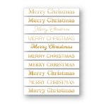 Memory Box - Foil Greetings Tabs - Merry Christmas - White