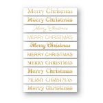 Memory Box - Foil Greetings Tabs - Merry Christmas - White