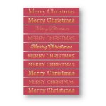Memory Box - Foil Greetings Tabs - Merry Christmas - Rose