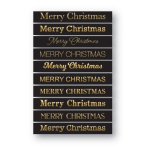 Memory Box - Foil Greetings Tabs - Merry Christmas - Black
