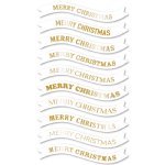 Memory Box - Foil Banners Tabs - Merry Christmas - White