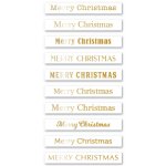Memory Box - Foil Greetings Tabs - Merry Christmas - White